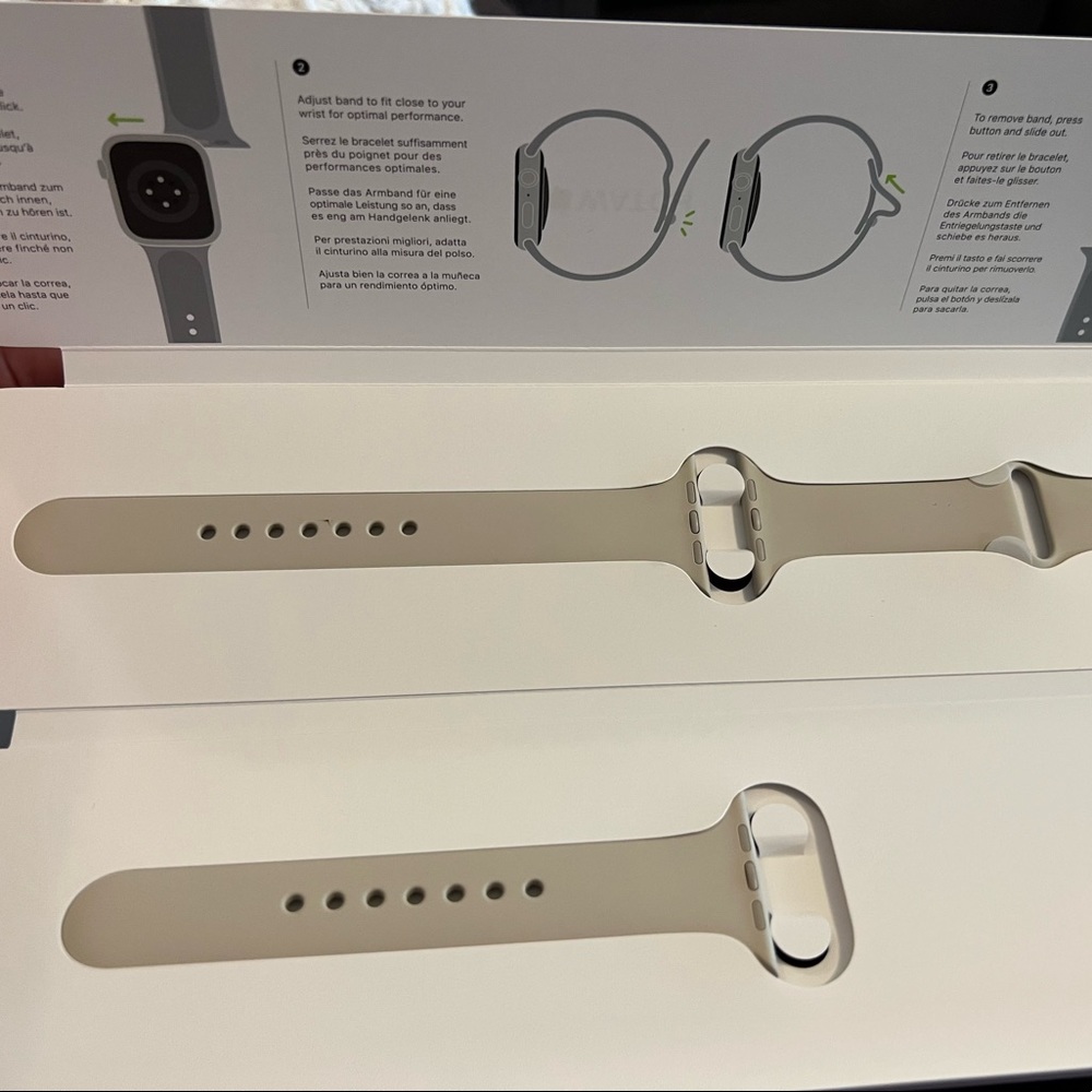 Apple Sport Band Starlight (41mm) - NIB Fits 38, 40, 41mm Apple Watch